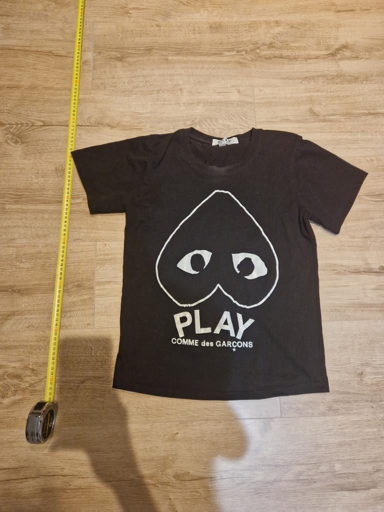 Zwart Comme des Garçons PLAY T-shirt met hartlogo, Comme des Garçons PLAY, Zwart, Zo goed als nieuw, Korte mouw