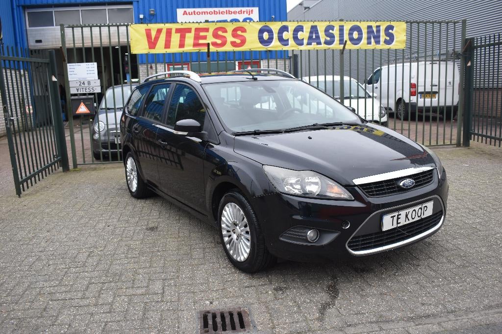 Ford Focus 1.8 92KW Wagon 2010 Zwart NIEUWE APK  1e Eigenaar, Auto's, 125 pk, 4 cilinders, Zwart, 1798 cc