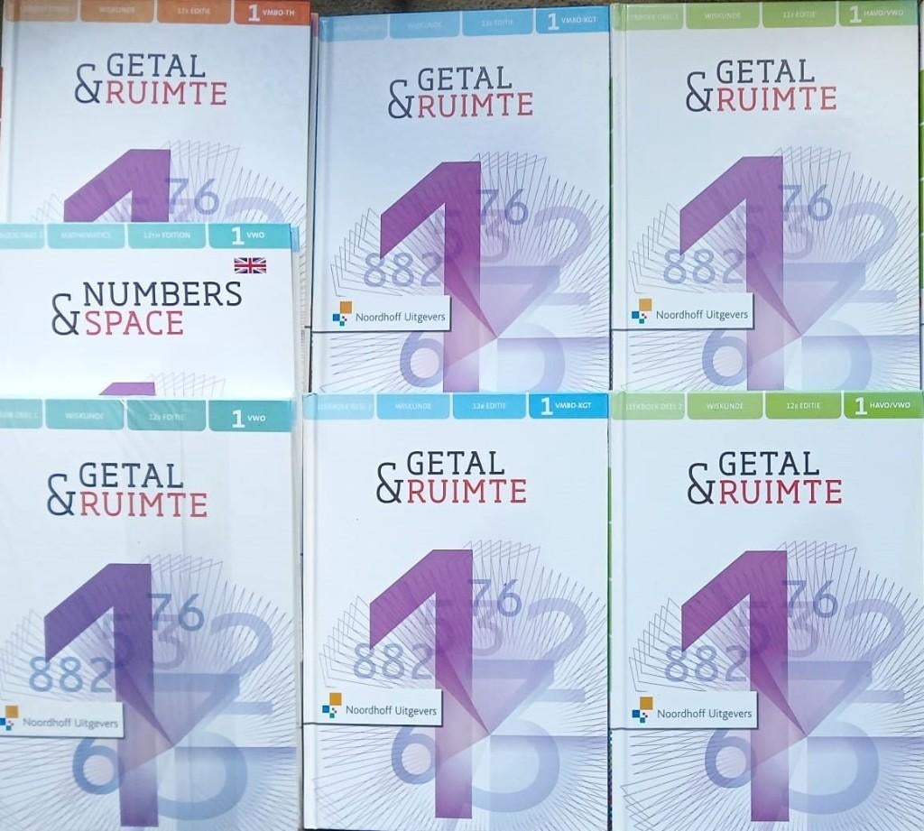 GETAL & RUIMTE 12e ed. VMBO/HAVO/VWO 1 Leerboeken (zga)nieuw, Boeken, Verzenden, Zo goed als nieuw, Wiskunde A, Noordhoff Uitgevers