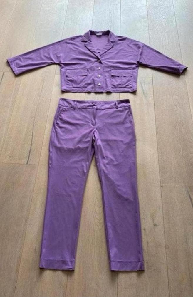 Jane lushka set L nieuwstaat, Kostuum of Pak, Paars, Maat 42/44 (L), Ophalen of Verzenden