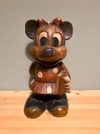 Vintage Houten Minnie Mouse Disney, Ophalen of Verzenden, Mickey Mouse, Zo goed als nieuw, Beeldje of Figuurtje