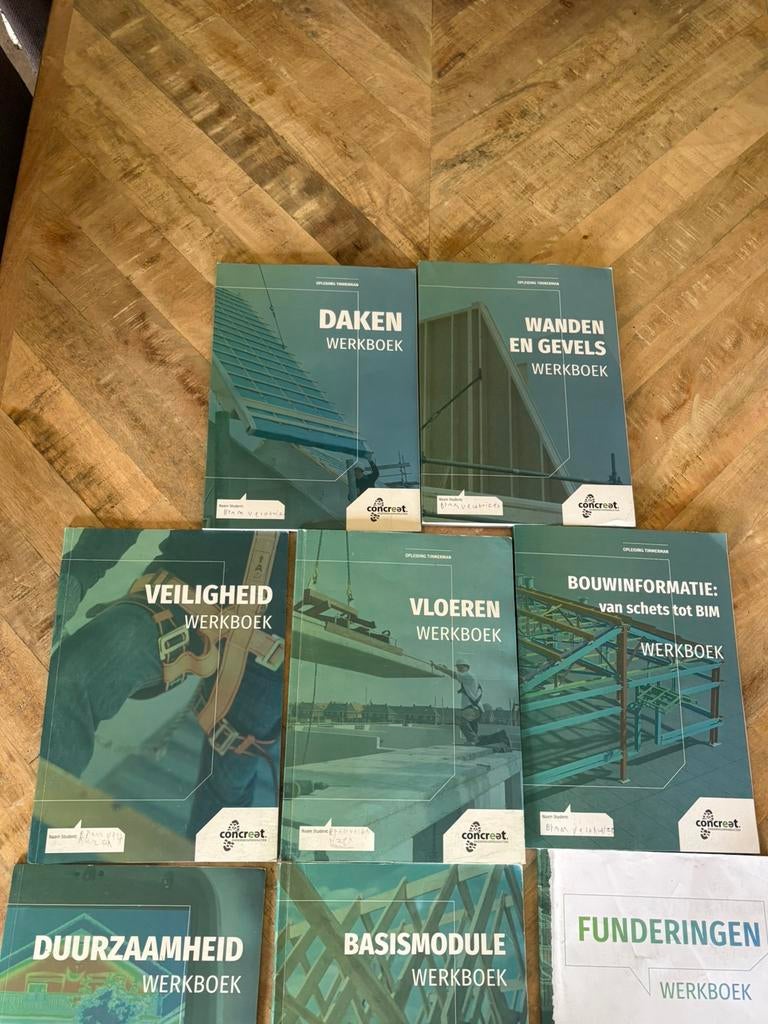 Timmerman opleiding boeken, Ophalen of Verzenden, Zo goed als nieuw, Overige niveaus