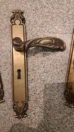 Messing vintage deurklinken, Ophalen, Gebruikt