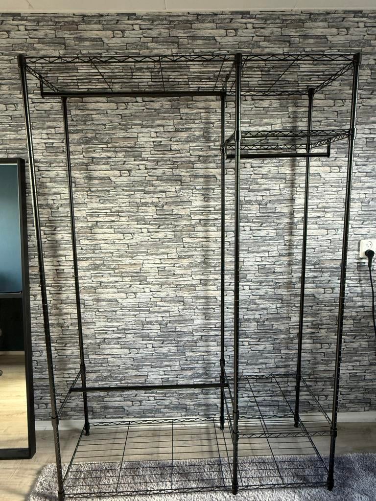 Open kleding kast stelling, Ophalen, Zo goed als nieuw, Metaal, 150 tot 200 cm