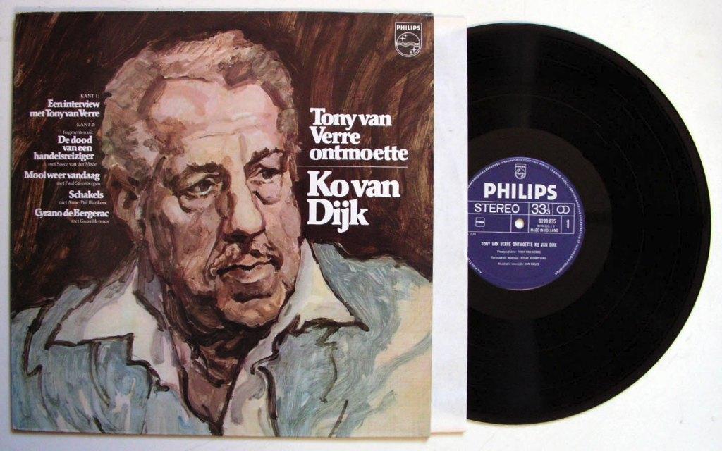 Tony Verre Ontmoet Ko van Dijk 16 nrs LP 1978 zeer mooi, Overige genres, Ophalen of Verzenden, Inclusief binnenhoes, 12 inch