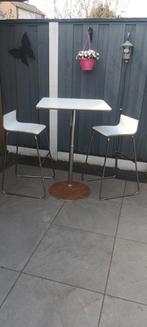 Statafel met 2 krukken., Ophalen, Gebruikt