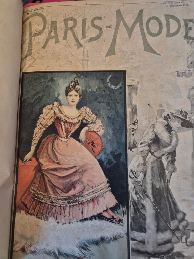 Paris Mode 1891 - Vintage Frans Modeblad, Ophalen of Verzenden, Gelezen, Damesbladen