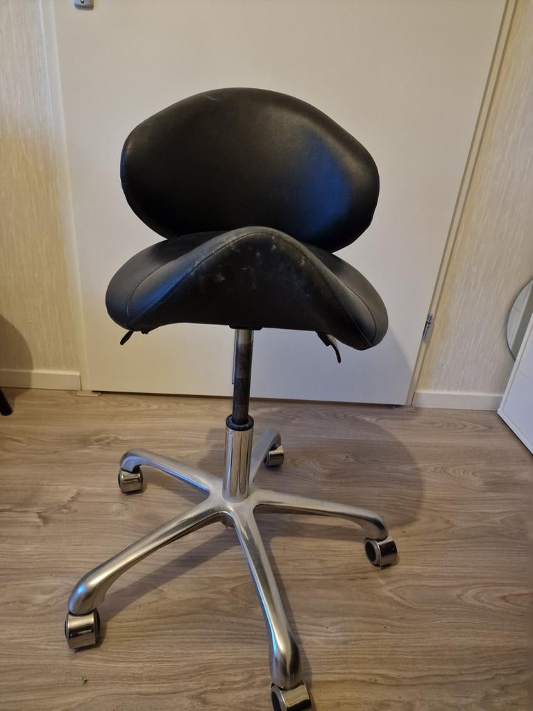 Zadelstoel met leuning, Ophalen, Nieuw, Hout