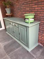 Landelijk dressoir groen - Ideaal voor onder de overkapping, Huis en Inrichting, Ophalen, Gebruikt, 150 tot 200 cm, Met lade(s)