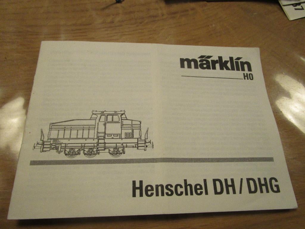 Marklin boekje van de henschel dh/dhg., Wisselstroom, Gebruikt, Märklin, Boek, Tijdschrift of Catalogus