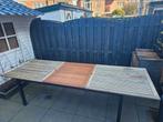 Uitschuifbare tuintafel 95x205/320 cm, Ophalen, Gebruikt, Aluminium