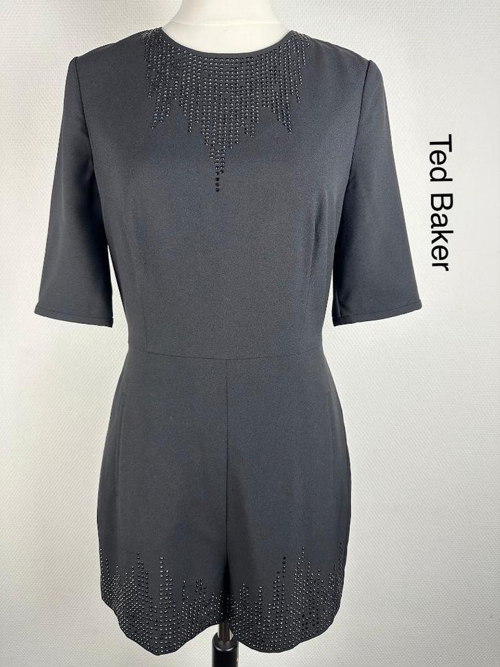 Ted Baker Playsuit  (mt: 38) 14,1/9627, Kleding | Dames, Jurken, Zo goed als nieuw, Maat 38/40 (M), Zwart, Boven de knie, Ophalen of Verzenden