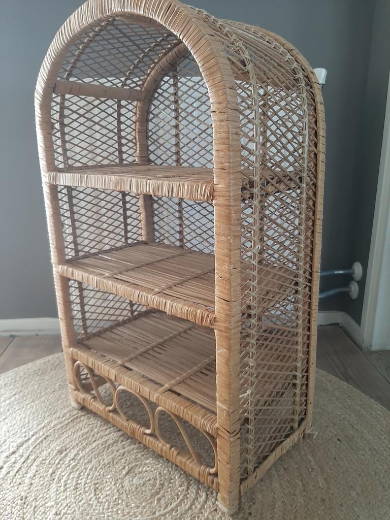 Vintage Rotan Boogkastje, Ophalen of Verzenden