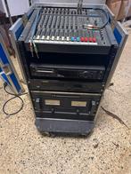 Professionele geluidsinstalatie incl 2 speakers, Ophalen, Gebruikt, Audio
