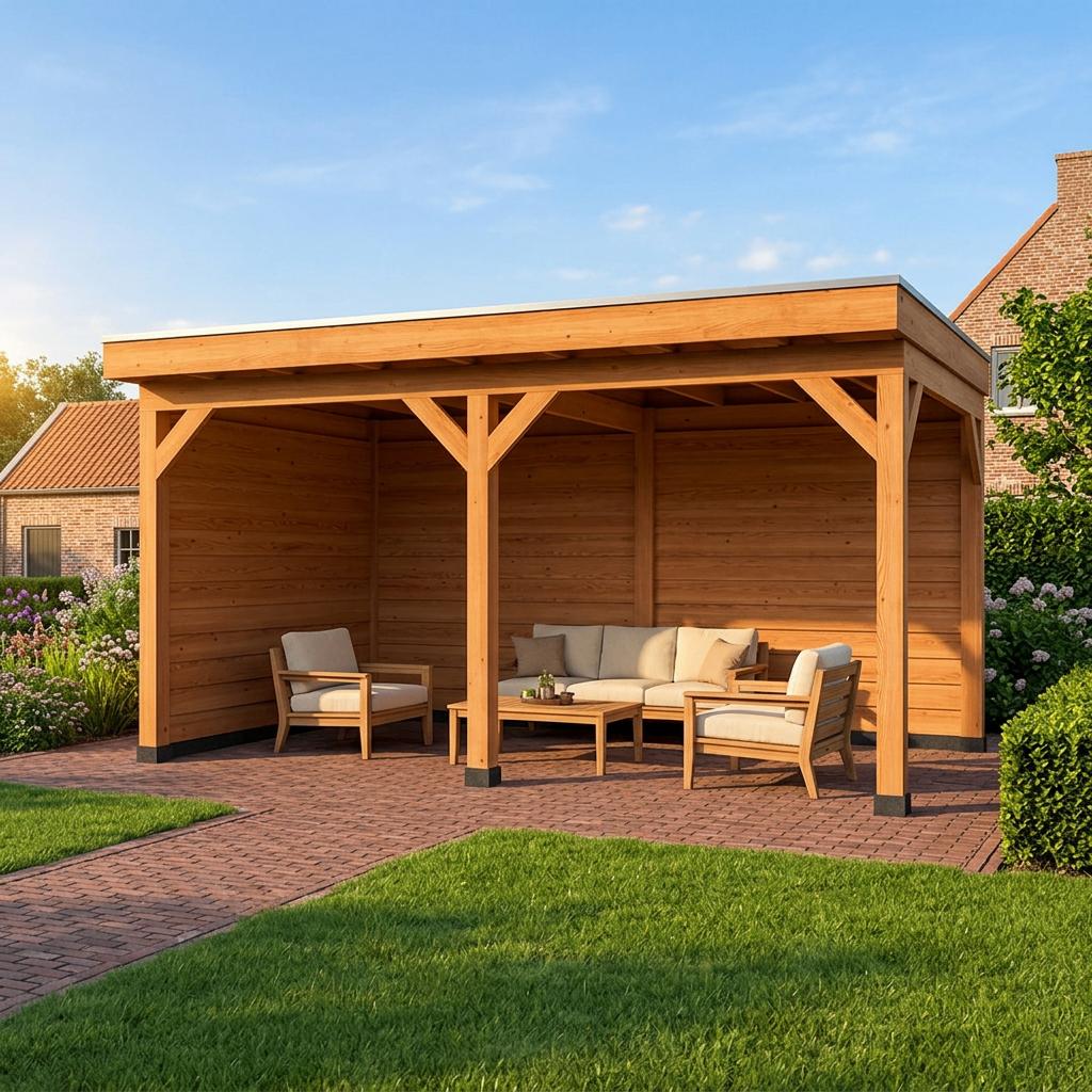 Douglas Overkapping Ceres 500x300cm - All-in Pakket, Ophalen, Nieuw, 3 ramen of meer