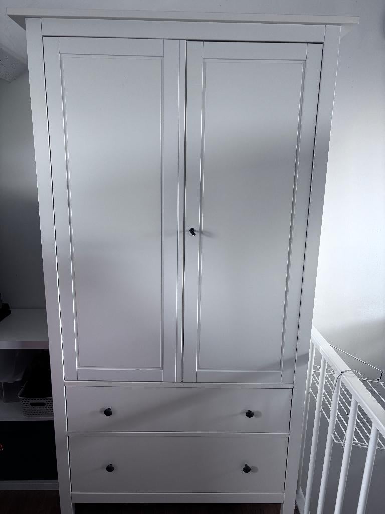 Witte kledingkast Hemnes Ikea, Huis en Inrichting, Kasten | Kledingkasten, Gebruikt, 100 tot 150 cm, 150 tot 200 cm, 50 tot 75 cm