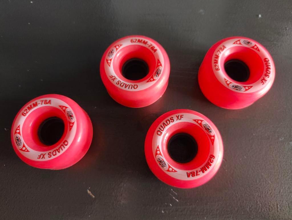 Set van RSI 4 roze Quads XF 62mm-78A wielen rolschaats, Ophalen of Verzenden, Nieuw