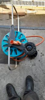 Gardena haspel met gardena slang koppelingen, Tuin en Terras, Tuinslangen, Ophalen of Verzenden, Gebruikt