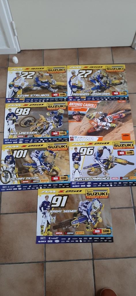 Motocross Posters., Verzamelen, Ophalen of Verzenden, Auto's