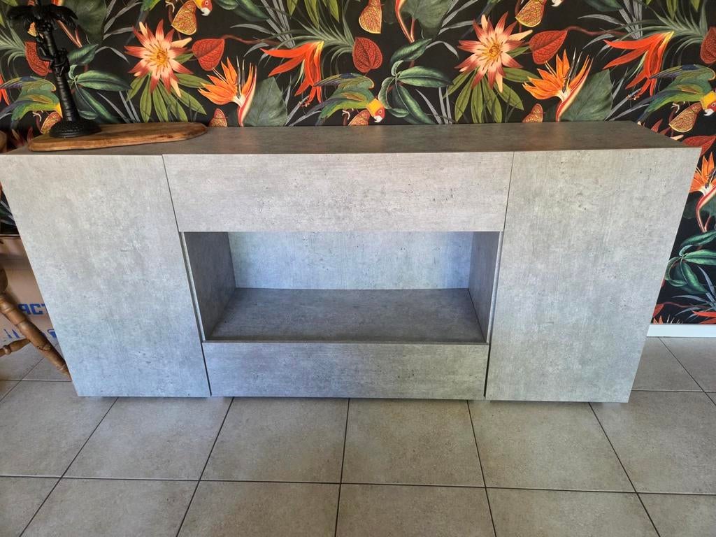 Dressoir lichtgrijs, Ophalen, 25 tot 50 cm, 150 tot 200 cm