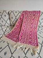 Vintage selendang Bali roze wit sjaal Indonesie, Ophalen of Verzenden