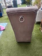 4x eetkamerstoelen velvet grijs met wieltjes, Ophalen, Zo goed als nieuw, Grijs, Vier