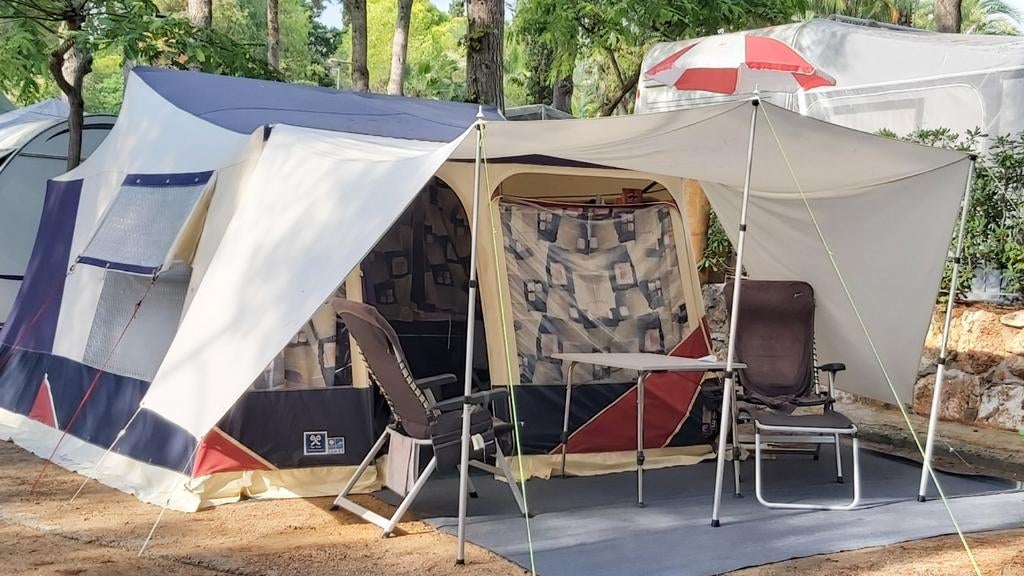 Mooie Jamet Jametic vouwwagen, 1-2-3 opzetsysteem uit 2006, Caravans en Kamperen, Vouwwagens, Ophalen, Meerkleurig, Aanwezig, Jamet