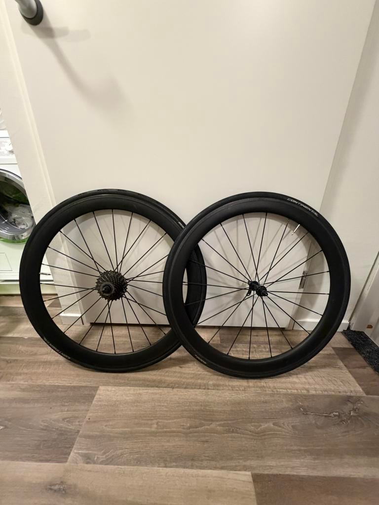 Carbon wielset, Fietsen en Brommers, Fietsonderdelen, Ophalen of Verzenden, Zo goed als nieuw, Carbon