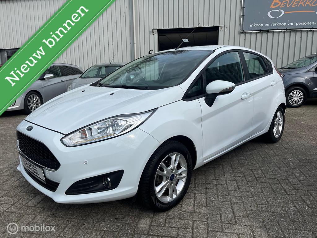 Ford Fiesta 1.0 Black & White Edition 6/12 m garantie, Stof, Gebruikt, Zwart, Origineel Nederlands
