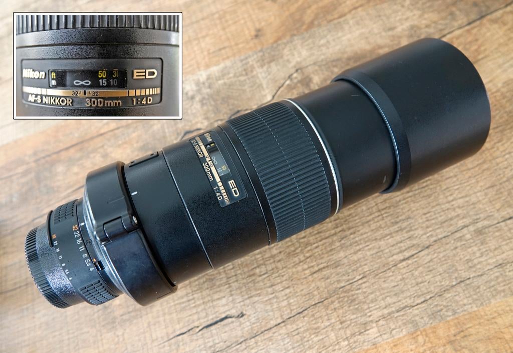 Nikon 300mm tele + Nikon 1.4x teleconverter, Ophalen, Gebruikt, Telelens