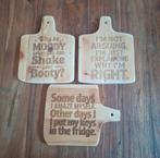 Decoratieve plankjes met tekst - 3 stuks, Ophalen of Verzenden, Nieuw
