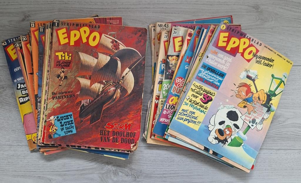 Jaargangen 1983 en 1984 Eppo, Complete serie of reeks, Ophalen, Gelezen