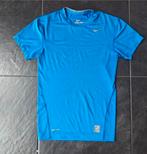Sportshirt, hardloopshirt, Nike Pro Combat, M, ZGAN, Kleding | Dames, Sportkleding, Maat 38/40 (M), Blauw, Nike, Ophalen of Verzenden
