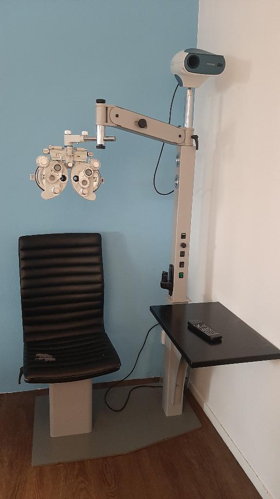 Opticiens meetstoel, Ophalen, Gebruikt