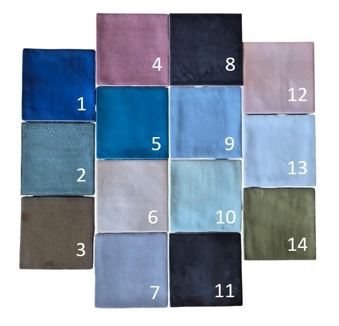 Veel kleuren blanco tegeltjes 10x10cm BUNDELKORTING, Ophalen of Verzenden, Nieuw