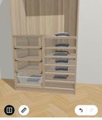 Ikea komplement voor Pax Eiken- Verdeler/Lades/Planken/Mand, Huis en Inrichting, Kasten | Kledingkasten, Ophalen, Gebruikt, 50 tot 100 cm