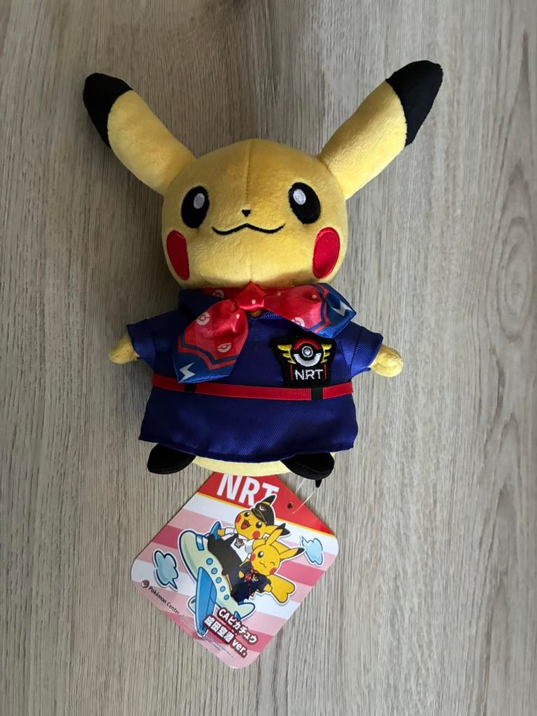 Pokémon Pikachu knuffel NRT (Narita Airport, Kinderen en Baby's, Speelgoed | Knuffels en Pluche, Overige typen, Nieuw, Ophalen of Verzenden