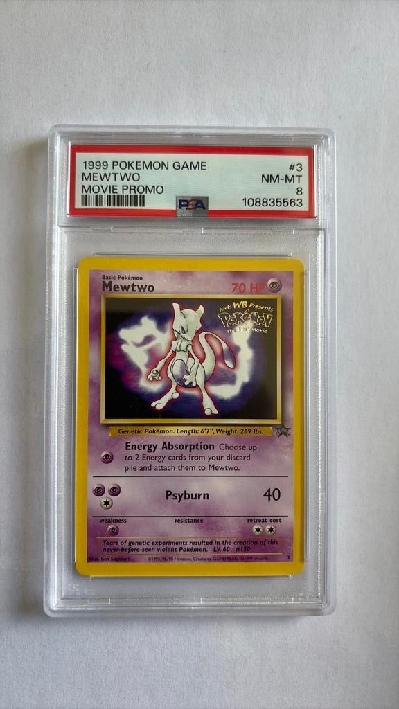 Mewtwo 1st movie promo psa 8, Verzenden, Zo goed als nieuw