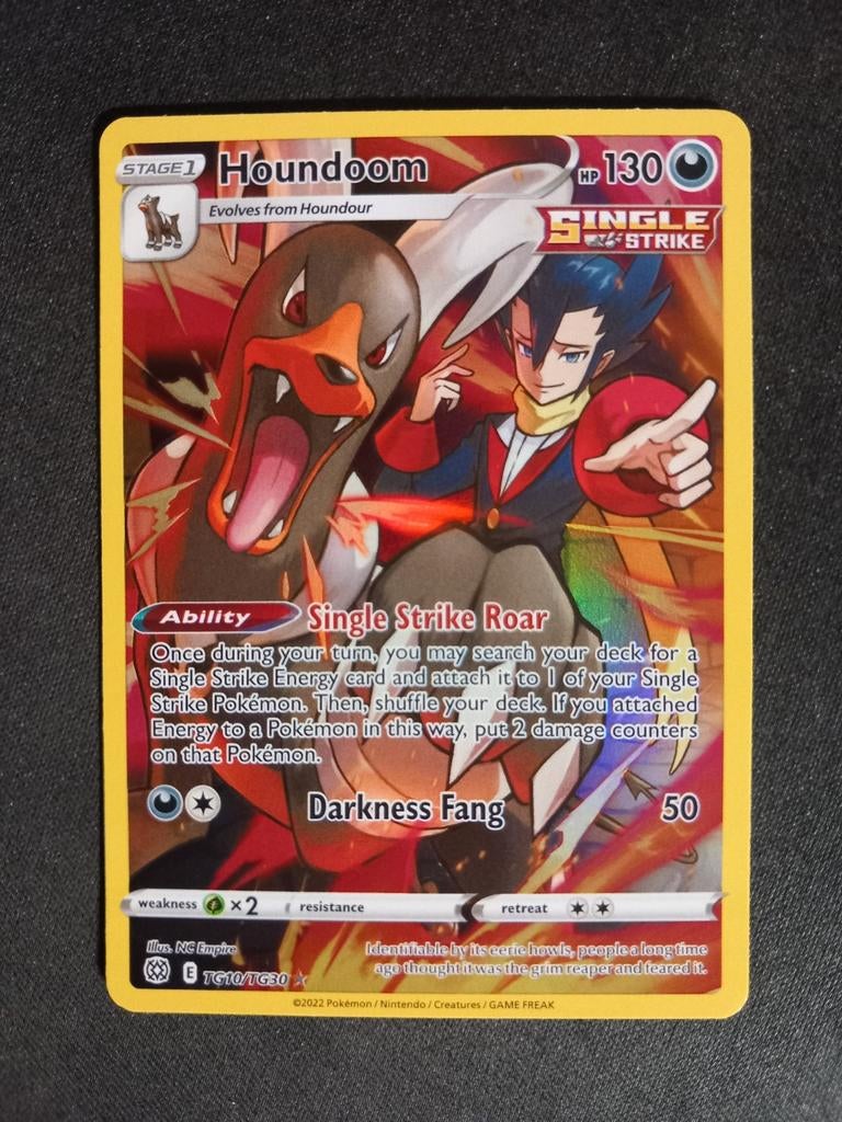 Houndoom TG10/TG30 Brilliant Stars Trainer Gallery Excellent, Verzenden, Zo goed als nieuw, Losse kaart, Foil