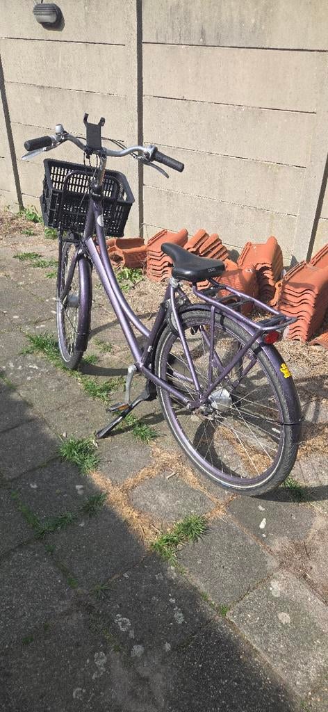 Batavus fiets met voordrager en mand, Fietsen en Brommers, Ophalen, Versnellingen, Batavus, Trommelrem