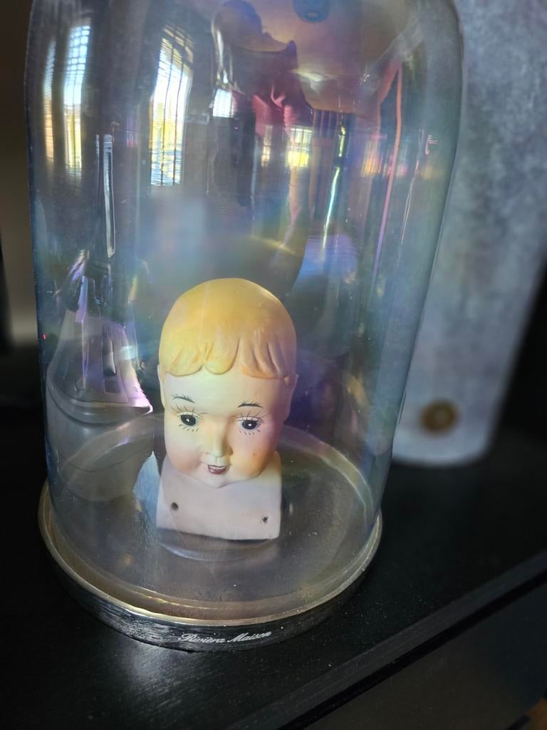 Aardewerk poppenhoofd, Verzamelen, Poppen, Ophalen, Zo goed als nieuw, Overige typen