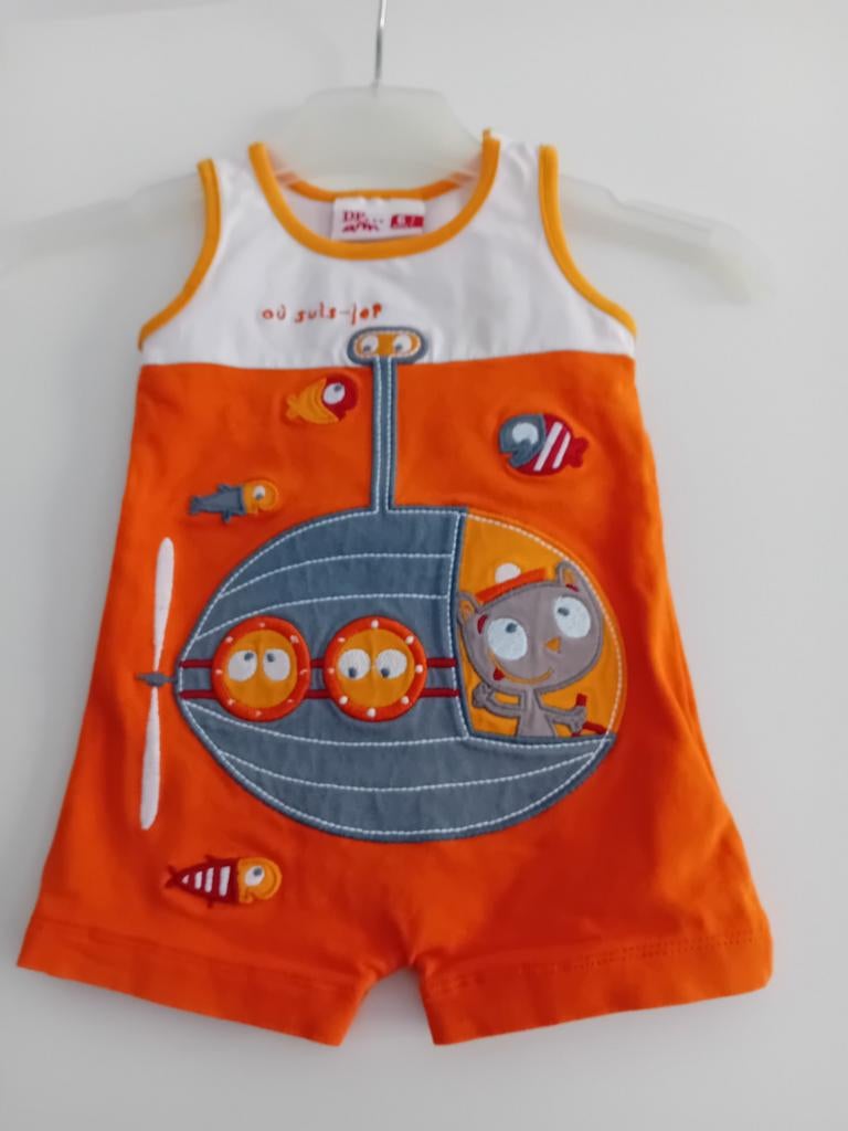 Zomerpakje Du Pareil Au Meme maat 68 (6 maanden), Kinderen en Baby's, Babykleding | Maat 68, Du Pareil Au Meme, Gebruikt, Jongetje of Meisje