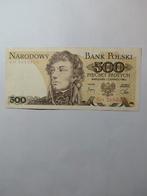 Poolse 500 Zloty Bankbiljet, Postzegels en Munten, Bankbiljetten | Europa | Niet-Eurobiljetten, Ophalen of Verzenden