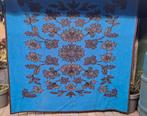 Prachtige 2 zijdige wollen deken bloemen, Ophalen of Verzenden, Zo goed als nieuw, N.v.t, N.v.t
