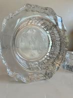 2 Vintage Iittala ASLAK Schalen ‘Europa’ Tapio Wirkkala 70’s, Ophalen of Verzenden, Zo goed als nieuw, Glas, Schaal