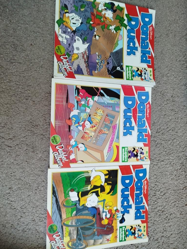 Donald Duck dubbelalbum 7,14 en 16, Gelezen, Ophalen of Verzenden, Donald Duck, Meerdere stripboeken