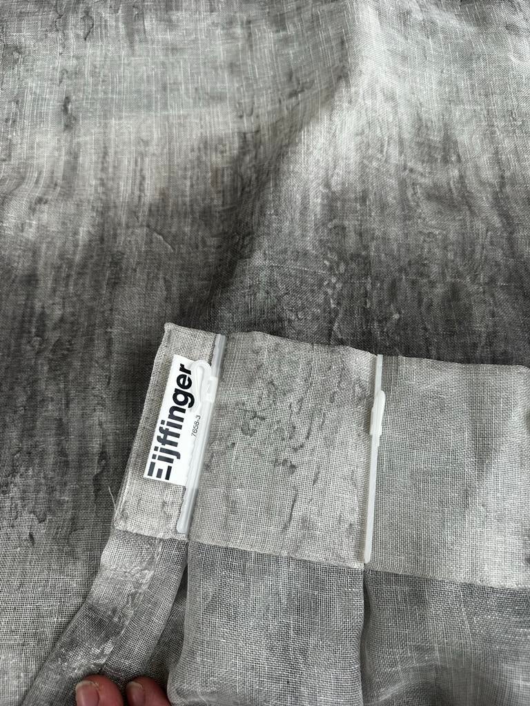 Eiffinger Vitrage / In Between Gordijnen, Ophalen of Verzenden, Zo goed als nieuw, Grijs, 200 cm of meer