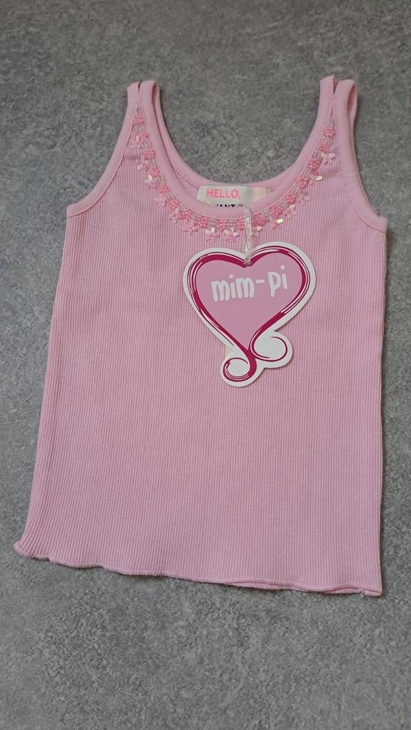 Nieuw Mim-Pi meisjes topje roze maat 104 met kraaltjes, Kinderen en Baby's, Kinderkleding | Maat 104, Meisje, Nieuw, Ophalen of Verzenden