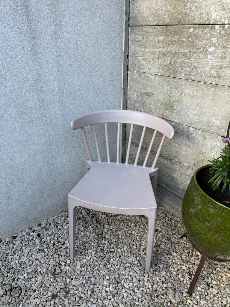 Stoel Bliss van Woood in taupe, Ophalen of Verzenden, Zo goed als nieuw, Kunststof