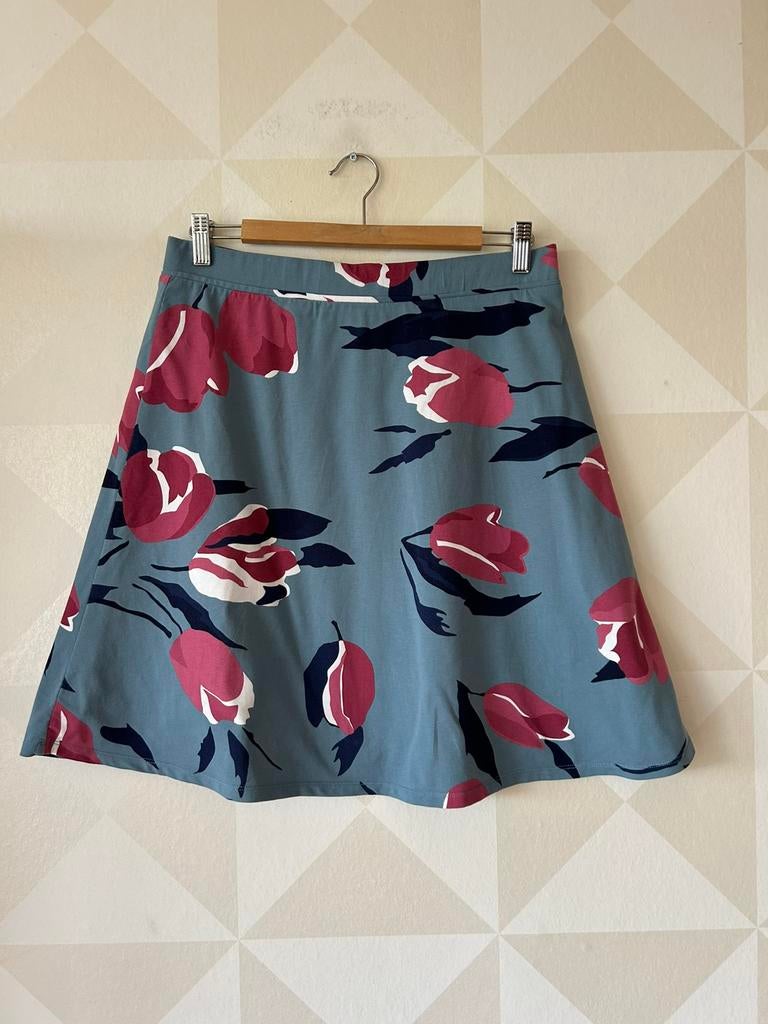 Zilch Amsterdam  rok bloem tulp blauw M/38 zgan, Maat 38/40 (M), Blauw, Ophalen of Verzenden, Zo goed als nieuw